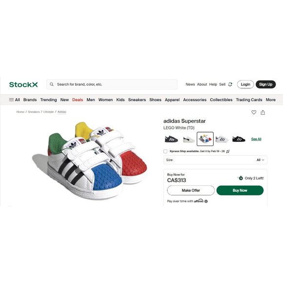 Adidas LEGO x Superstar CF J Sneakers - Picture 15 of 16